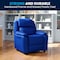 Flash Furniture Kids Recliner, 26" to 39" x 28", Upholstery Color: Blue, Frame Material: Hardwood, Plastic BT-7985-KID-BLUE-GG - alternate 6